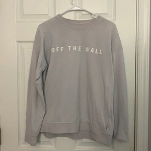 Light purple Vans crew neck sweatshirt. SUPER SOFT